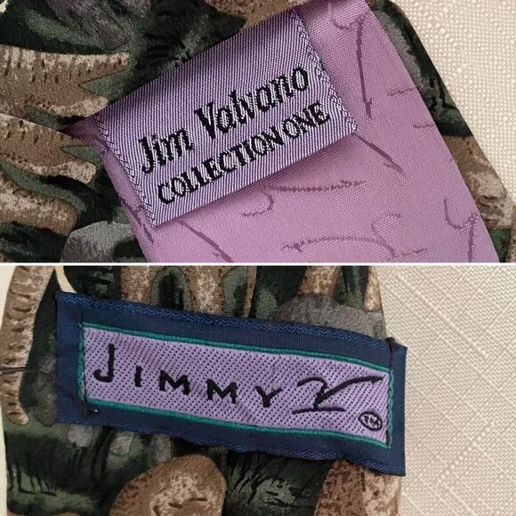 Jim Valvano Collection One Mens Necktie 58 in x 3.75 in w/ Elephants Silk Safari - Picture 3 of 6